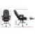 Artiss 8-Point Massage Office Chair, PU Leather, Reclining, Heated Lumbar, Remote, Footrest, Black, Adjustable Height