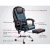 Artiss 8-Point Massage Office Chair, PU Leather, Reclining, Heated Lumbar, Remote, Footrest, Black, Adjustable Height