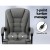 Artiss 2-Point Massage Office Chair, Black Fabric, Adjustable Comfort with Lumbar Support and Recline Features