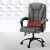 Artiss 2-Point Massage Office Chair, Black Fabric, Adjustable Comfort with Lumbar Support and Recline Features