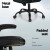 Artiss 2 Point Massage Office Chair - Black PU Leather, Mid Back, Adjustable, 360° Swivel, Lumbar Support