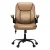 Artiss 2 Point Massage Office Chair Brown PU Leather Mid Back Ergonomic Chair with Lumbar Support and Tilt Adjustment