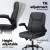 Artiss 2 Point Massage Office Chair Grey PU Leather, Mid Back, Ergonomic, Adjustable Height, Lumbar Support Artiss 2 Point Massage Office Chair Grey PU Leather, Mid Back, Ergonomic, Adjustable Height, Lumbar Support