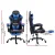 Artiss Ergonomic Massage Gaming Office Chair with Footrest, 2-Point Vibration, Recline & Adjustable Headrest