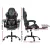 Artiss Grey 2-Point Massage Gaming Office Chair with Footrest - Ergonomic Comfort for Work & Play, 1-Year Warranty