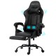 Artiss 2-Point Massage Gaming Chair with Footrest - Ergonomic Black Office Chair, Recline & 360° Swivel Artiss 2-Point Massage Gaming Chair with Footrest - Ergonomic Black Office Chair, Recline & 360° Swivel