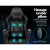 Artiss Ergonomic 6-Point Massage Gaming Office Chair with Footrest, Black - Ultimate Comfort & Style