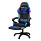 Artiss Ergonomic Blue 6-Point Massage Gaming Chair with LED, PU Leather, Recline, Footrest, 360° Swivel, 150kg Capacity