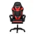 Artiss 6-Point Massage Gaming Office Chair - PU Leather, LED Lights, Recline, Footrest, 360° Swivel, Red, 150kg Capacity