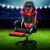 Artiss 6-Point Massage Gaming Office Chair - PU Leather, LED Lights, Recline, Footrest, 360° Swivel, Red, 150kg Capacity