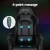 Artiss 6-Point Massage Gaming Office Chair, Black PU Leather, LED Lights, Retractable Footrest, Ergonomic Design