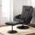 Artiss Recliner Chair Ottoman, PU Leather, Black, 57x79x104cm, Heated Massage, Ergonomic Comfort, Relaxation Lounge