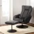 Artiss Recliner Chair Ottoman, PU Leather, Black, 57x79x104cm, Heated Massage, Ergonomic Comfort, Relaxation Lounge