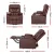 Artiss Recliner Chair Lift Assist Heated Massage Leather - 8-Point Comfort, Remote Control, Ergonomic, 180kg Capacity