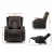 Artiss Velvet Recliner Chair Lift Assist with 8-Point Heated Massage, Suede Fabric, Cup Holders, Grey, 81cm Wide
