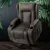 Artiss Velvet Recliner Chair Lift Assist with 8-Point Heated Massage, Suede Fabric, Cup Holders, Grey, 81cm Wide