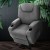 Artiss Velvet Recliner Chair with Lift Assist, Heated 8-Point Massage, Faux Linen, Cup Holders, Grey, 84x82x112cm