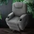 Artiss Velvet Recliner Chair with Lift Assist, Heated 8-Point Massage, Faux Linen, Cup Holders, Grey, 84x82x112cm
