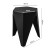 ArtissIn Bar Stools Set, Polypropylene, 36x32x45cm, Black Charcoal - Modern Versatile Indoor/Outdoor Seating