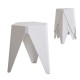 Artiss Puzzle Stool Set, Polypropylene, White, 36x32x45cm, Stackable Bar Stools, Versatile Indoor/Outdoor Use