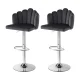 Artiss Velvet Bar Stools X2 - Adjustable, Ergonomic, 120kg Capacity, Grey, 86-108cm, Gaslift, Anti-Slip, Easy Assembly