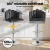 Artiss Velvet Bar Stools X2 - Adjustable, Ergonomic, 120kg Capacity, Grey, 86-108cm, Gaslift, Anti-Slip, Easy Assembly