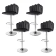 Artiss Velvet Bar Stool Set of 4 - Adjustable Gaslift, Grey, 120kg Capacity, Ergonomic Design, Easy Assembly Artiss Velvet Bar Stool Set of 4 - Adjustable Gaslift, Grey, 120kg Capacity, Ergonomic Design, Easy Assembly