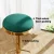 4x Artiss Velvet Bar Stools Green and Gold, Swivel Kitchen Dining Chairs, Padded Seat, Adjustable Height 62-82.5cm