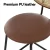 Artiss Raye 4x Bar Stools - Brown PU Leather, Rattan Back, Steel Frame, 150kg Capacity, Easy Assembly
