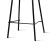 Artiss 2x Bar Stools Set - 67cm Black, Metal Frame, PP Plastic Seat, Sleek Minimalist Design, Anti-Slip Floor Protectors