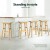 Artiss 4x Baden Bar Stools - Beech Wood, 66.5cm, Natural, Sturdy Design, Anti-Slip, 130kg Capacity, 1 Artiss 4x Baden Bar Stools - Beech Wood, 66.5cm, Natural, Sturdy Design, Anti-Slip, 130kg Capacity, 1