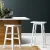 Artiss Baden Bar Stools Set of 2 – White Beech Wood, 66.5cm, Sturdy Kitchen Counter Chairs with Split-Level Footrest