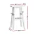 Artiss Baden White Wooden Bar Stools, Set of 4 - Beech Wood, 66.5cm Height, Sturdy Design with Anti-Slip Protection