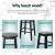 Artiss Marley 4x Bar Stools Set, Solid Beech Wood, 61cm Height, Round Chairs, Black, Sturdy Anti-Slip Design Artiss Marley 4x Bar Stools Set, Solid Beech Wood, 61cm Height, Round Chairs, Black, Sturdy Anti-Slip Design