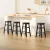 Artiss Marley 4x Bar Stools Set, Solid Beech Wood, 61cm Height, Round Chairs, Black, Sturdy Anti-Slip Design Artiss Marley 4x Bar Stools Set, Solid Beech Wood, 61cm Height, Round Chairs, Black, Sturdy Anti-Slip Design