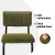 Artiss Orman Bar Stools, Velvet Upholstery, 65cm Seat Height, Green, Sturdy Steel Frame, Elegant Home Bar Seating