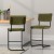 Artiss Orman Bar Stools, Velvet Upholstery, 65cm Seat Height, Green, Sturdy Steel Frame, Elegant Home Bar Seating