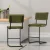 Artiss Bar Stools Velvet Upholstery 4-Pack Green 65cm High-Resilience Foam, Sturdy Steel Frame, Easy Assembly