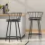 Artiss Bar Stools Set, Swivel Metal Chairs, Wood Seat, 70cm Height, Black, Modern Design, 120kg Capacity, 2 Pack