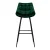 Artiss Bar Stools, Velvet Fabric, 105cm Height, Rich Green, Metal Frame, 2 Pack, Stylish & Comfortable Seating