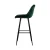 Artiss Bar Stools, Velvet Fabric, 105cm Height, Rich Green, Metal Frame, 2 Pack, Stylish & Comfortable Seating