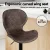 Artiss 4x Ergonomic Swivel Bar Stools, Adjustable 90-112cm, PE Rattan, Metal, Anti-Slip, 120kg Capacity, Brown