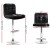 Artiss 4x Black Bar Stools PU Leather, Gas Lift, 360° Swivel, Chrome Base, Chequered Backrest, Adjustable Height Artiss 4x Black Bar Stools PU Leather, Gas Lift, 360° Swivel, Chrome Base, Chequered Backrest, Adjustable Height