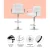 Artiss 4x White Bar Stools PU Leather Gas Lift, Armrest, Swivel, Chrome Base, Adjustable Height, 150kg Capacity