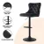Artiss 4x Velvet Bar Stools Adjustable Height 63-83.5cm, Nailhead Trim, Steel Frame, Black, Kitchen Counter Chairs