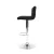 Artiss 2x Black Bar Stools - PU Leather, Gas Lift, 360° Swivel, High Backrest, Chrome Finish, Adjustable Height 68-81cm