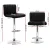 Artiss 4x Black Bar Stools - PU Leather, Gas Lift, 360° Swivel, Chrome Finish, Adjustable Height, High Backrest