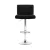 Artiss 4x Black Bar Stools - PU Leather, Gas Lift, 360° Swivel, Chrome Finish, Adjustable Height, High Backrest