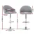Artiss Set of 2 Grey PU Leather Swivel Bar Stools with Adjustable Gas Lift, Ergonomic Shell Design, and Metal Frame Artiss Set of 2 Grey PU Leather Swivel Bar Stools with Adjustable Gas Lift, Ergonomic Shell Design, and Metal Frame