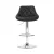 Artiss 4x Elan Bar Stools - Black PU Leather, Rhombus Backrest, 360° Swivel, Gas Lift, Chrome Finish, 66-79
